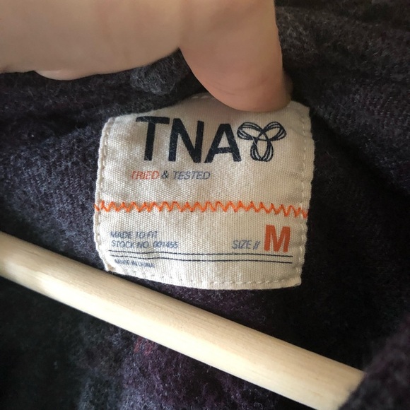 TNA Flannel Hooded Button-down Shirt - Picture 15 of 15